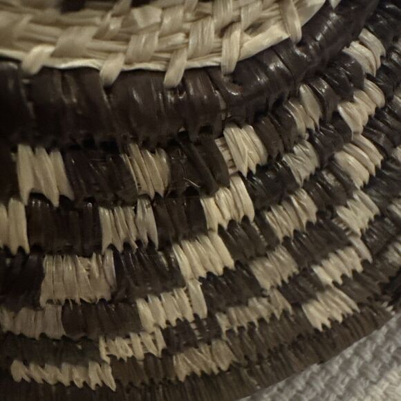 Vintage WOUNAAN Embera Tribe woven Chunga Shaman OWL MASK Panama SPIRITUAL Art - Picture 6 of 13